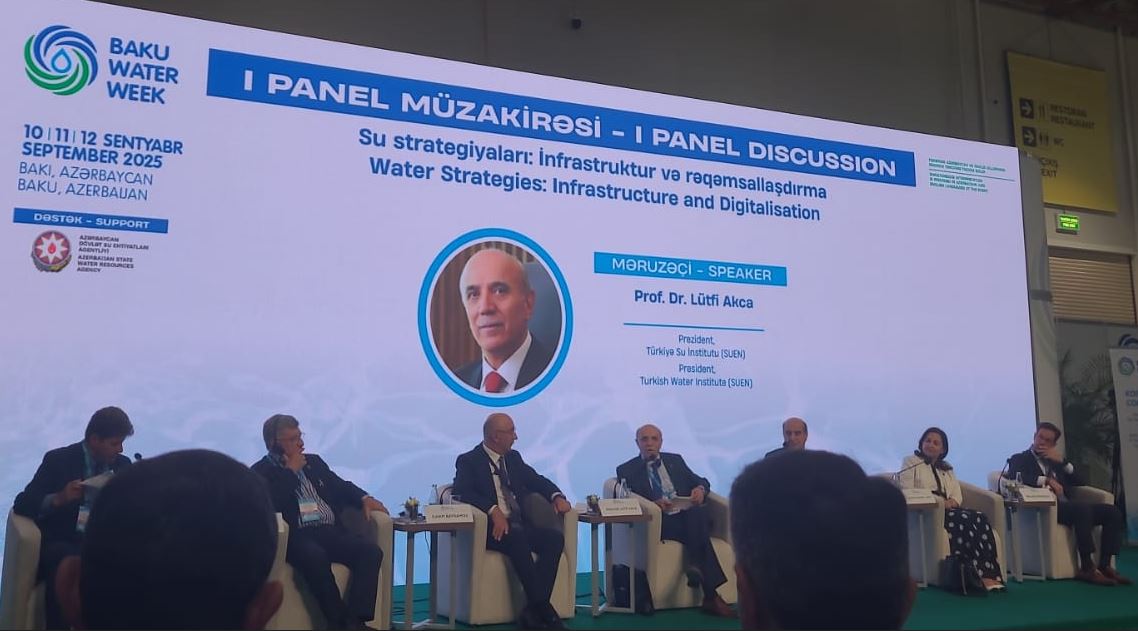 SUEN President Prof. Dr. Lütfi Akca Spoke at Baku Water Week